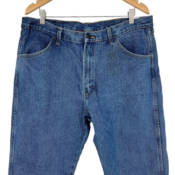 Vintage Rustler 38x30 Jeans Straight Leg Regular Fit Medium Wash Men’s - Picture 3 of 9